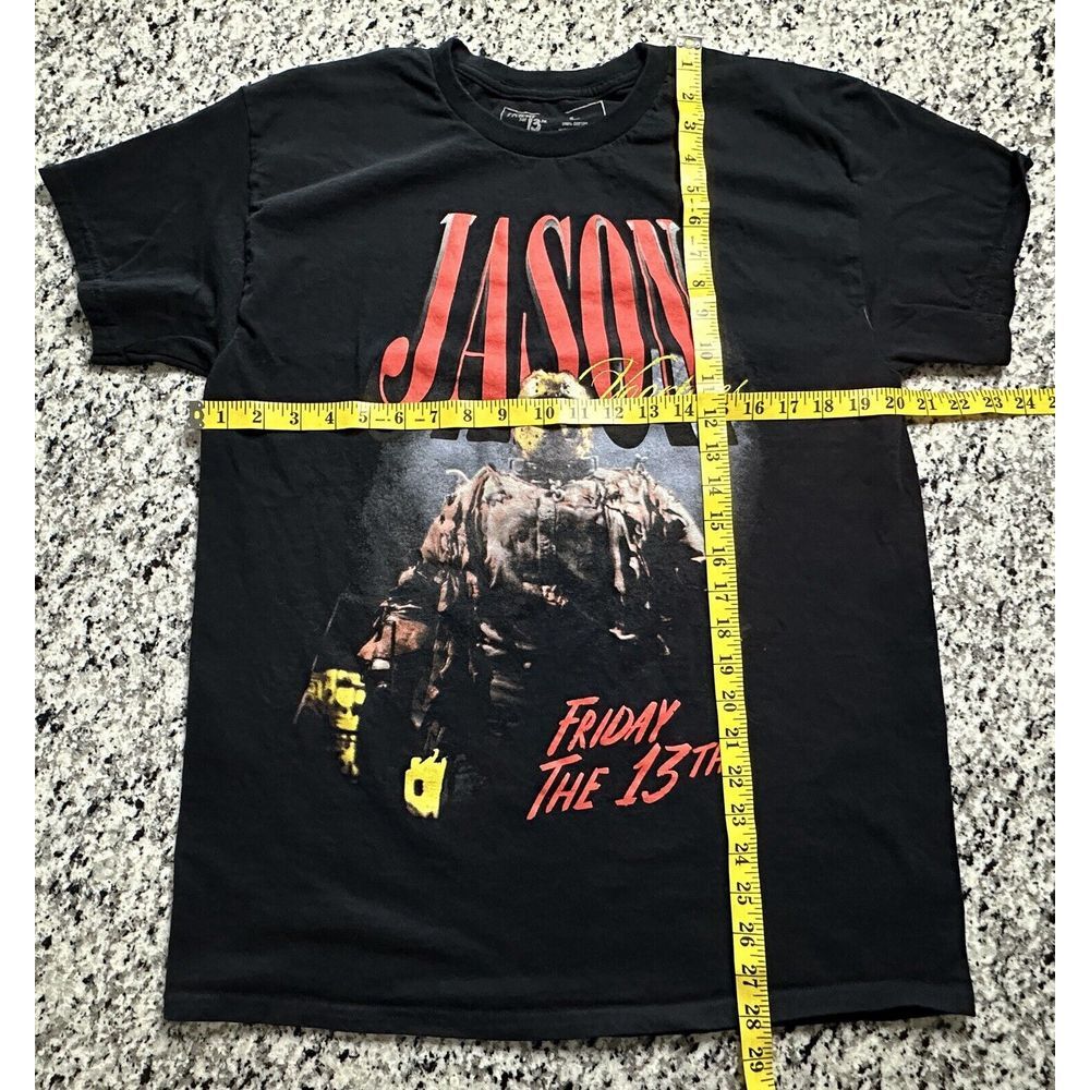 Friday the 13th " Jason Voorhees " Short Sleeve Tee Shirt Black Men's Large - Picture 2 of 5